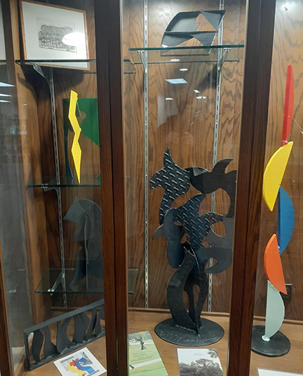 David Hayes sculpture at South Windsor Public Library